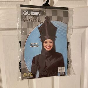 Queen Chess Piece Open Face Mask